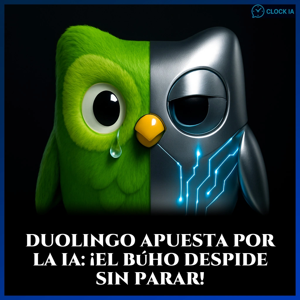 Duolingo apuesta por la IA: ¡el búho despide sin parar!