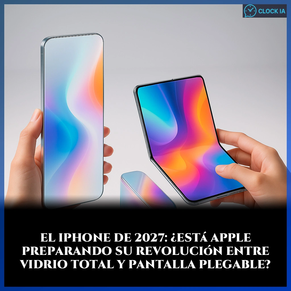 El iPhone de 2027: ¿Está Apple preparando su revolución entre vidrio total y pantalla plegable?