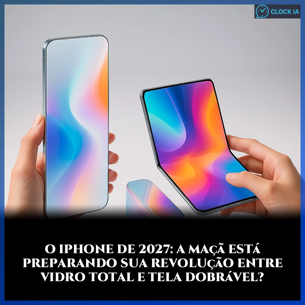 O iPhone de 2027: A Maçã está preparando sua revolução entre vidro total e tela dobrável?