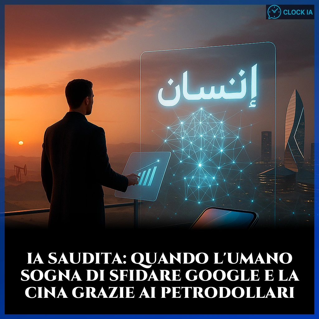 IA saudita: quando l’Umano sogna di sfidare Google e la Cina grazie ai petrodollari