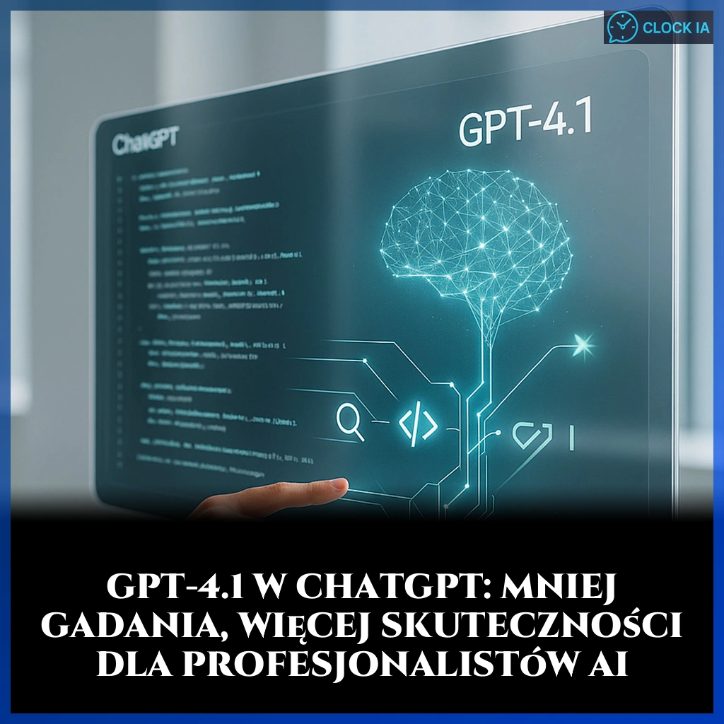 GPT-4.1 w ChatGPT: mniej gadania, więcej skuteczności dla profesjonalistów AI