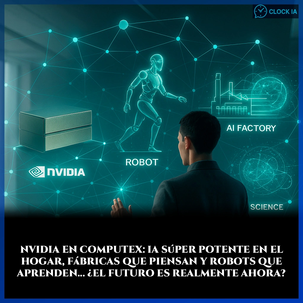 Nvidia en Computex: IA súper potente en el hogar, fábricas que piensan y robots que aprenden... ¿el futuro es realmente ahora?