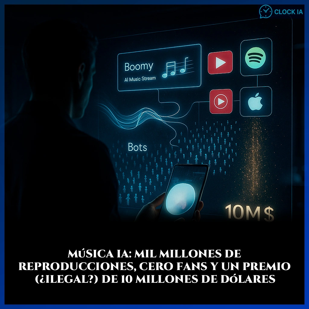 Música IA: mil millones de reproducciones, cero fans y un premio (¿ilegal?) de 10 millones de dólares