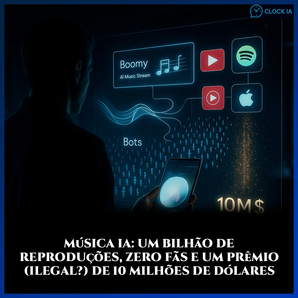 Música IA: um bilhão de reproduções, zero fãs e um prêmio (ilegal?) de 10 milhões de dólares