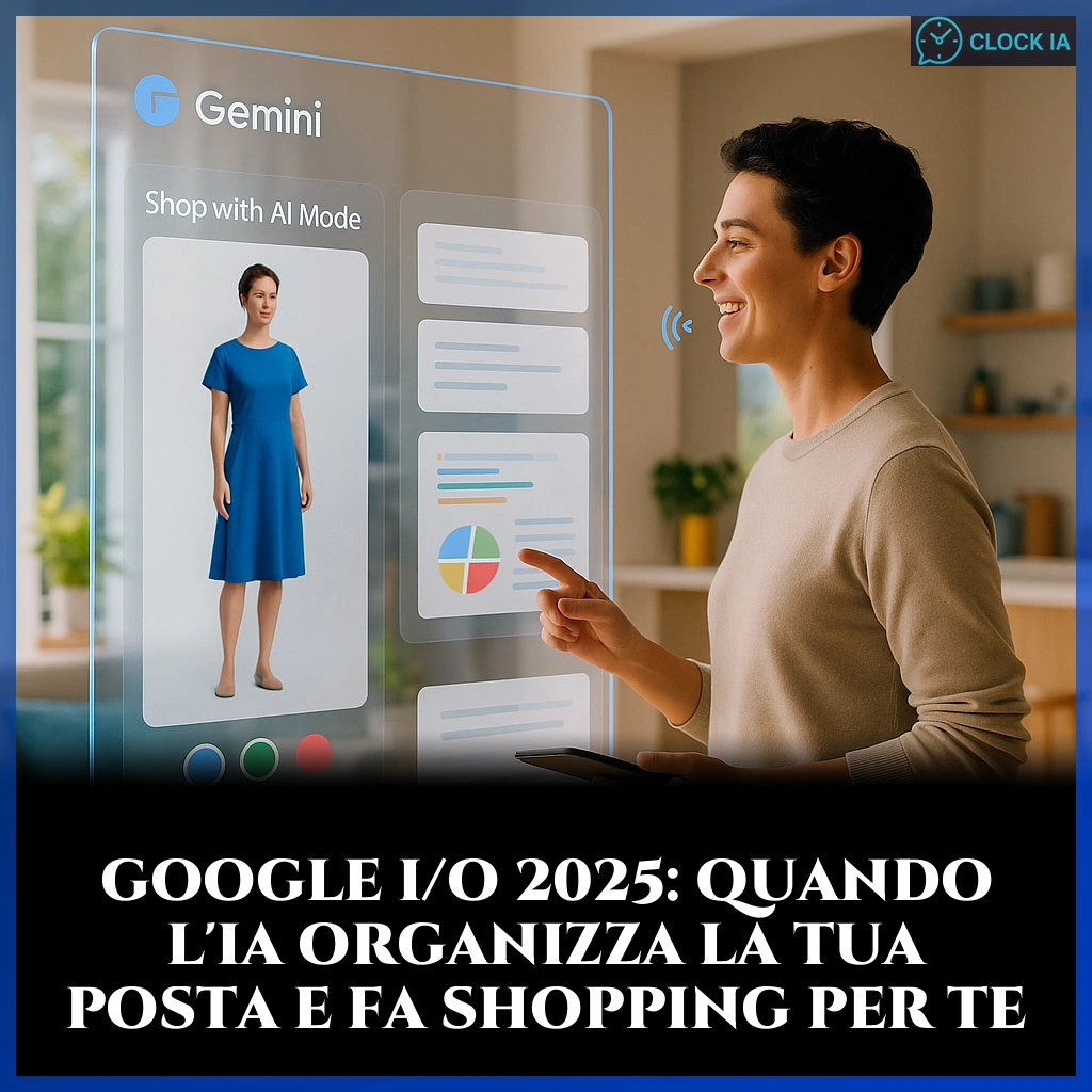 Google I/O 2025: quando l’IA organizza la tua posta e fa shopping per te