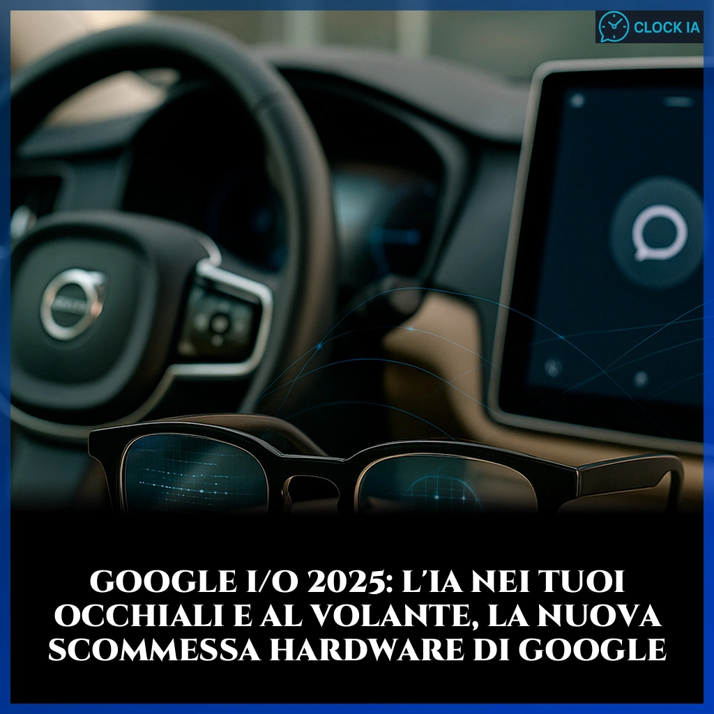 Google I/O 2025: l’IA nei tuoi occhiali e al volante, la nuova scommessa hardware di Google