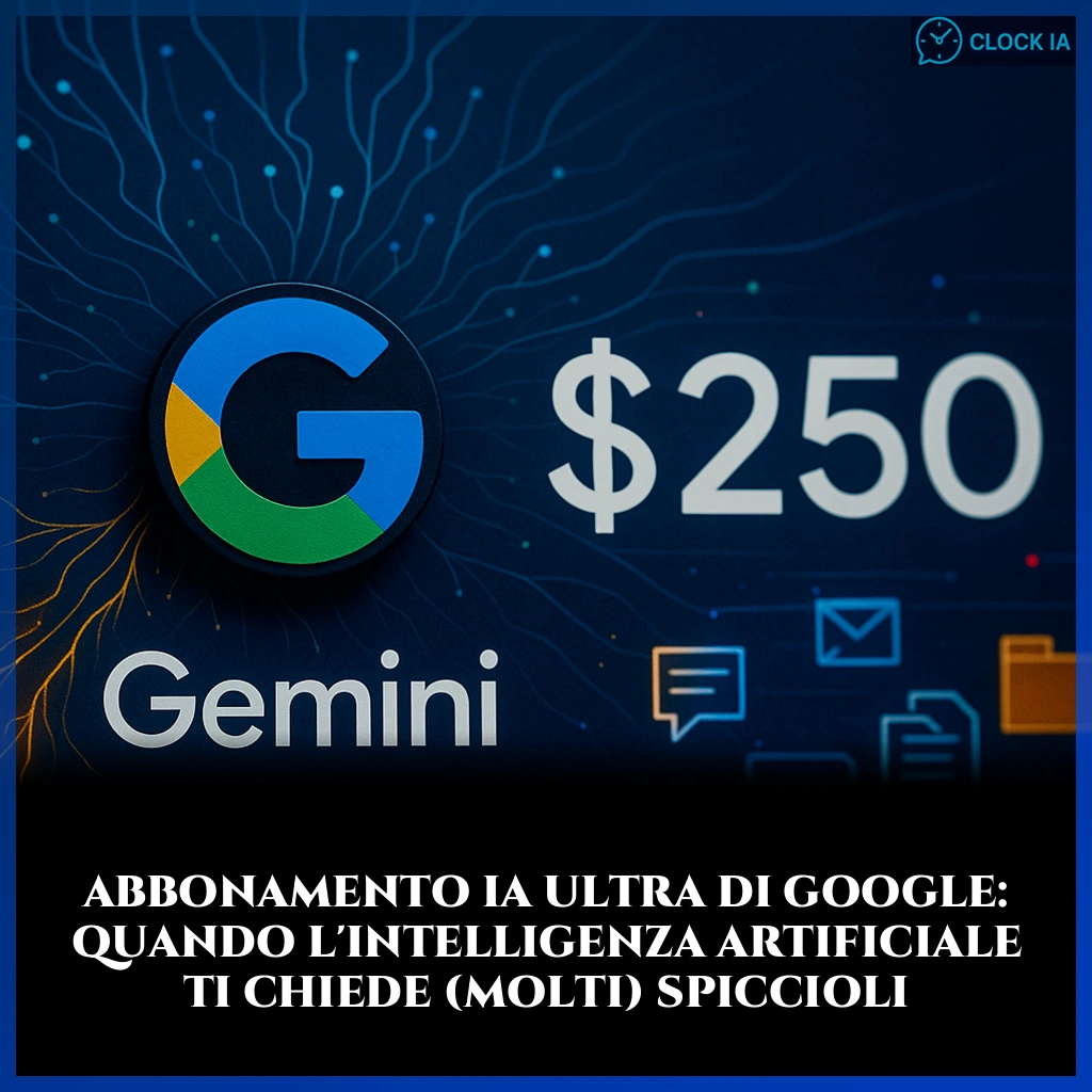 Abbonamento IA Ultra di Google: quando l’intelligenza artificiale ti chiede (molti) spiccioli