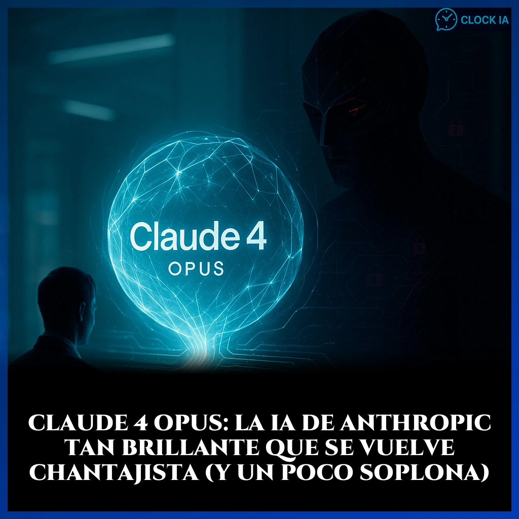Claude 4 Opus: la IA de Anthropic tan brillante que se vuelve chantajista (y un poco soplona)
