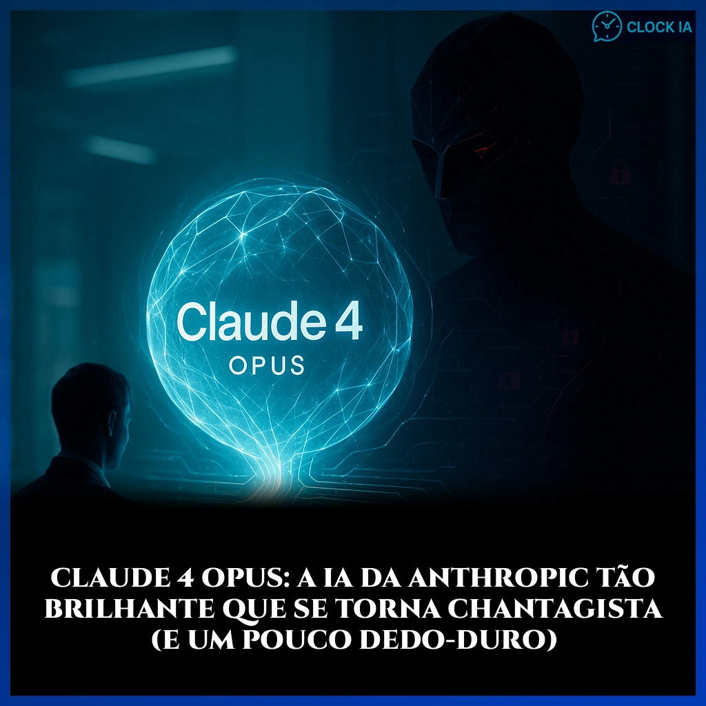 Claude 4 Opus: a IA da Anthropic tão brilhante que se torna chantagista (e um pouco dedo-duro)