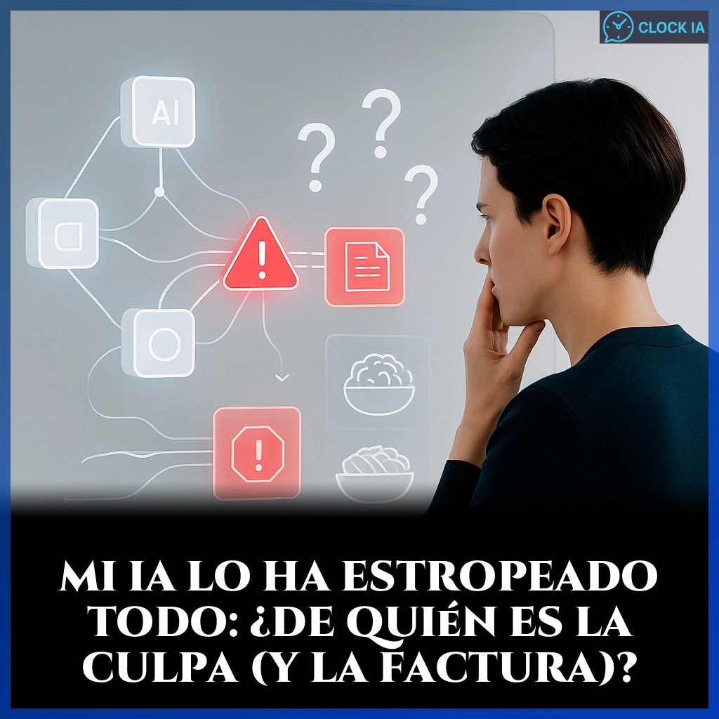 Mi IA lo ha estropeado todo: ¿de quién es la culpa (y la factura)?
