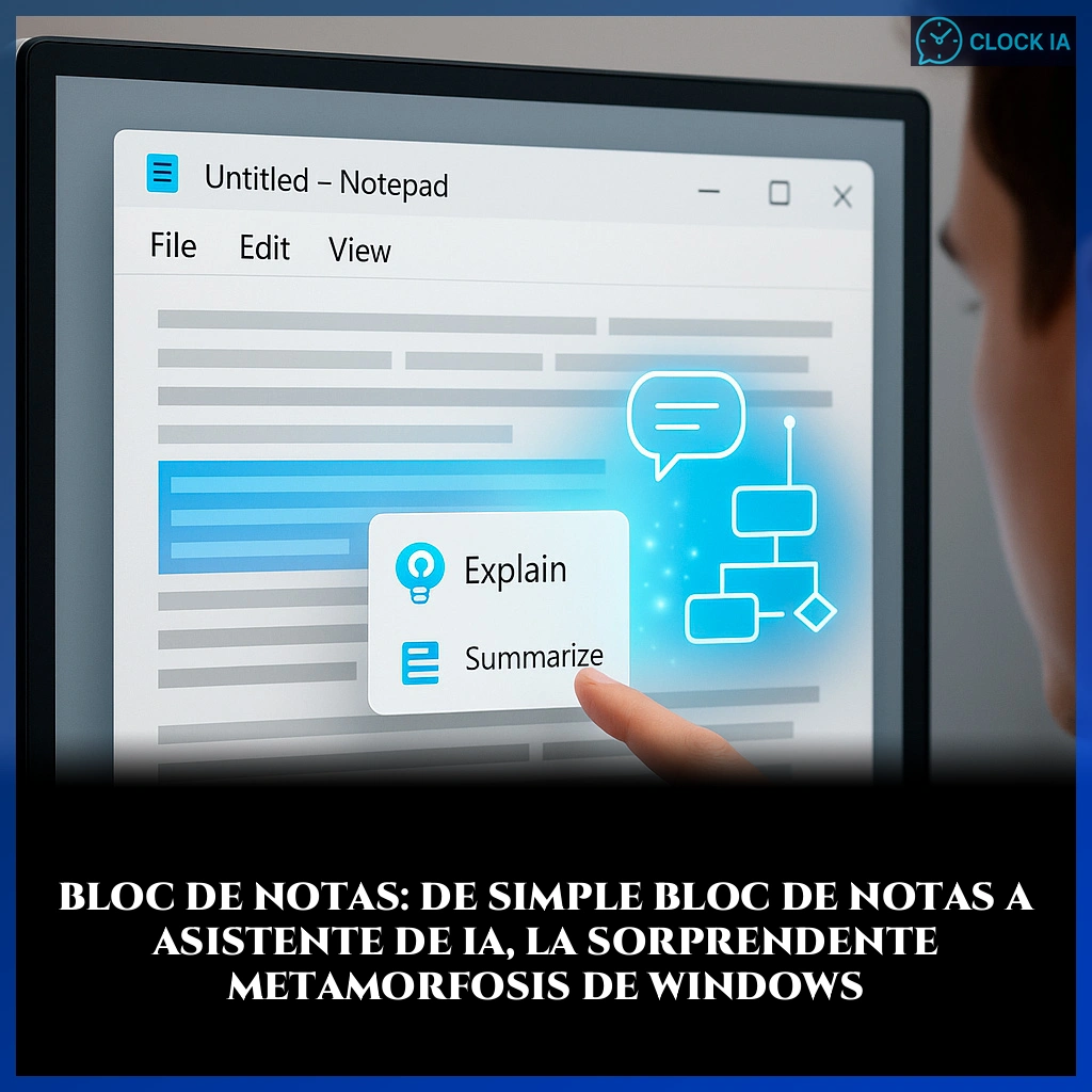 Bloc de notas: de simple bloc de notas a asistente de IA, la sorprendente metamorfosis de Windows