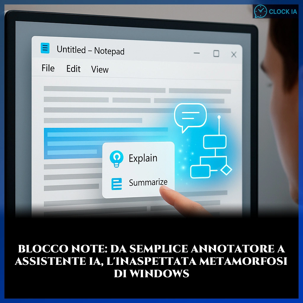 Blocco note: da semplice annotatore a assistente IA, l’inaspettata metamorfosi di Windows