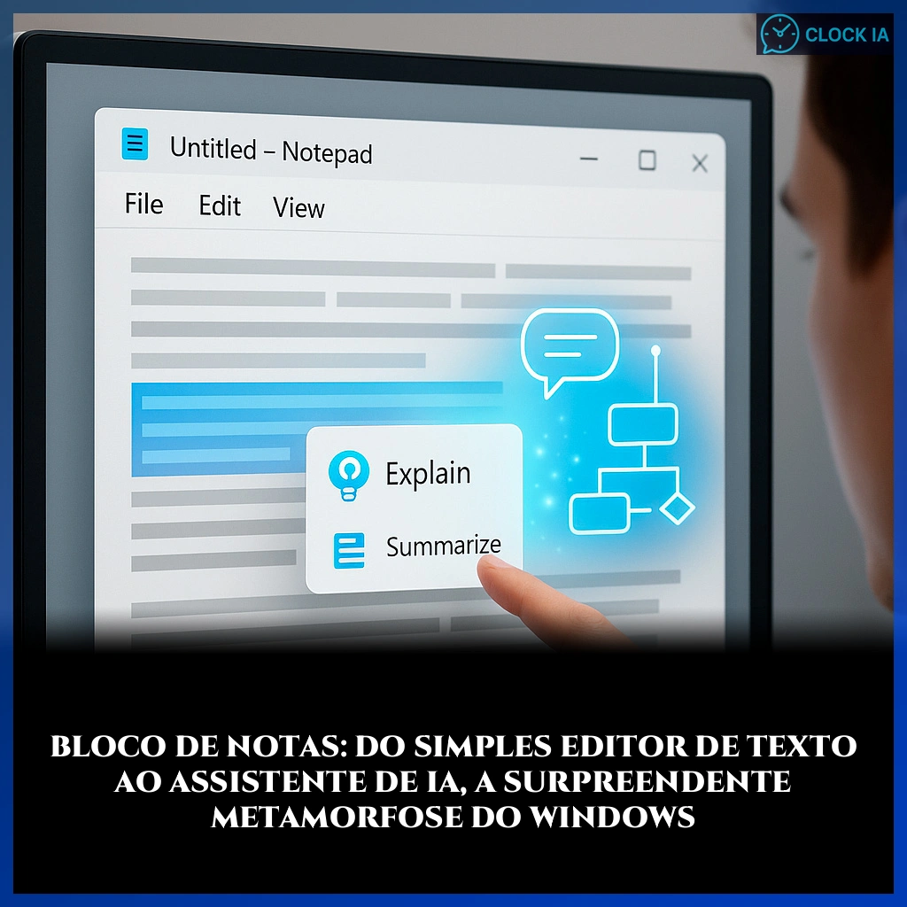 Bloco de Notas: do simples editor de texto ao assistente de IA, a surpreendente metamorfose do Windows