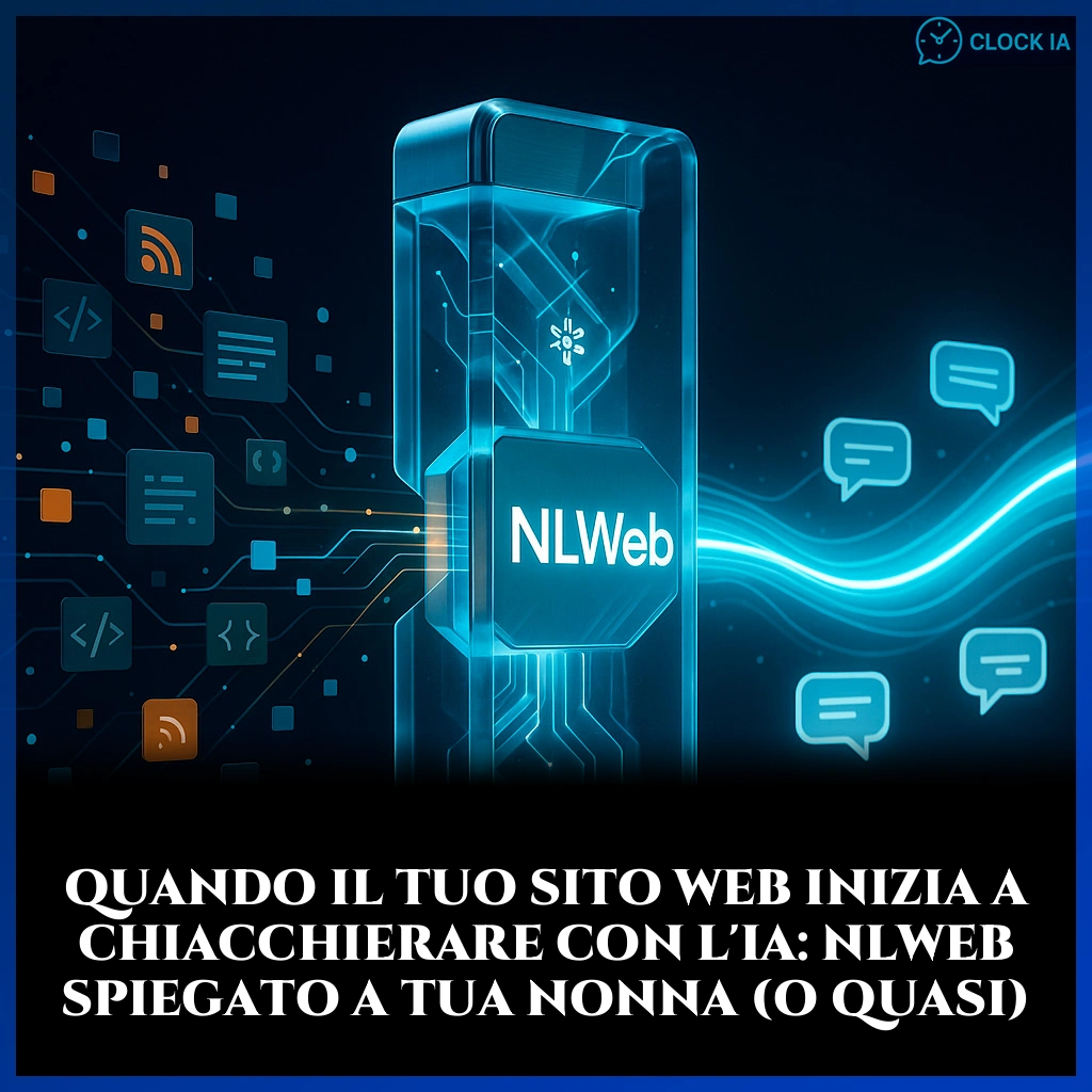 Quando il tuo sito web inizia a chiacchierare con l’IA: NLWeb spiegato a tua nonna (o quasi)